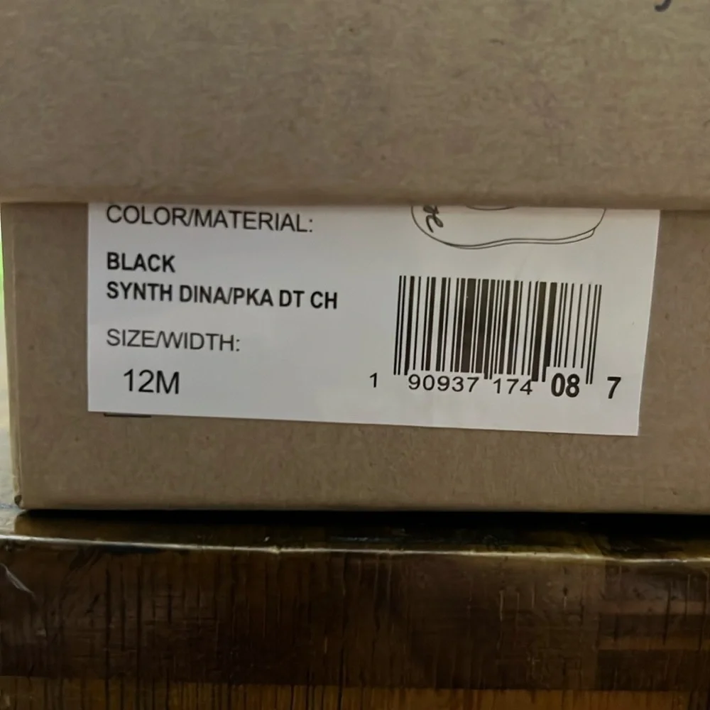 🆕Black Ballet Flats by Ellen, size 12M NWT